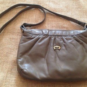 Etienne Aigner Vintage Taupe Shoulder Bag Purse